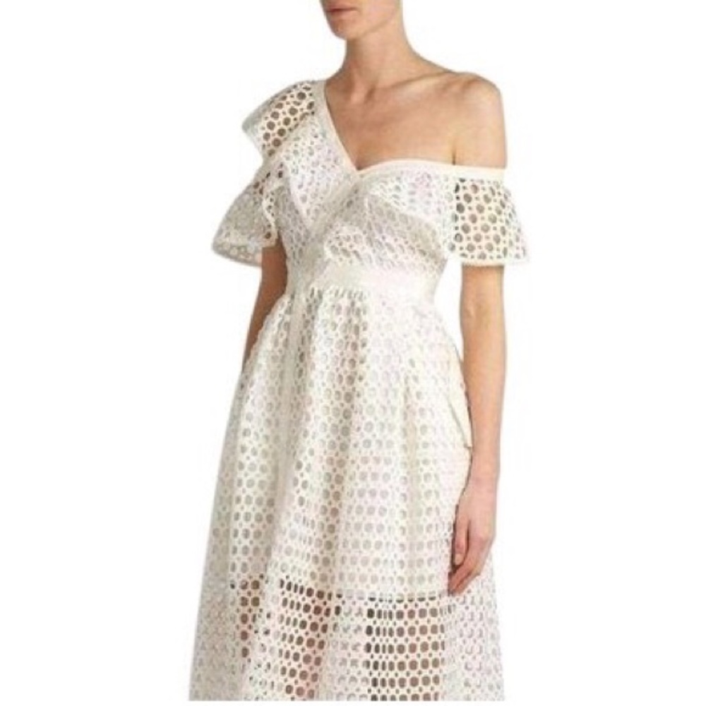 SOLD Self Portrait White Dress